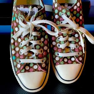 Multi Polka Dot Converse Shoes